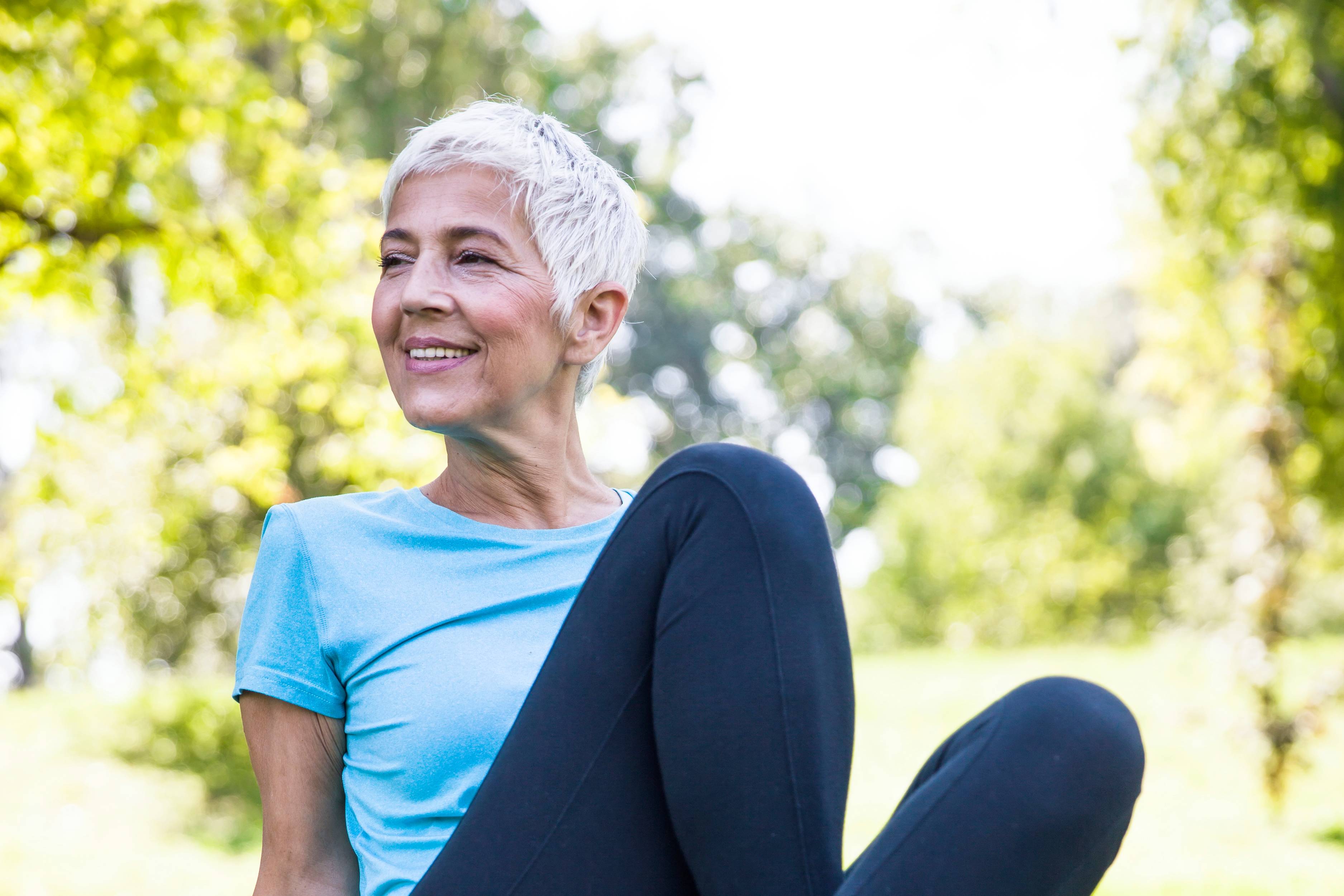 Senior woman sitting 